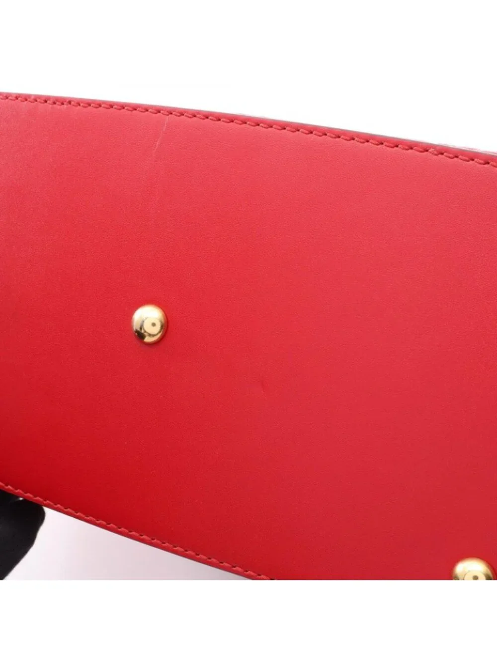Gucci Tote Guccissima 2-Way Red Leather